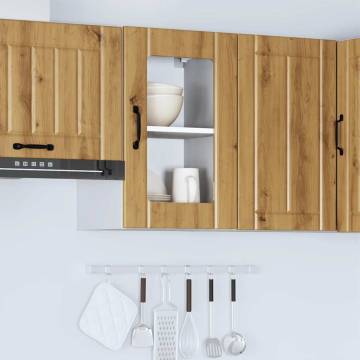 Kitchen Wall Cabinet with Glass Door - Lucca Artisan Oak | HipoMarket