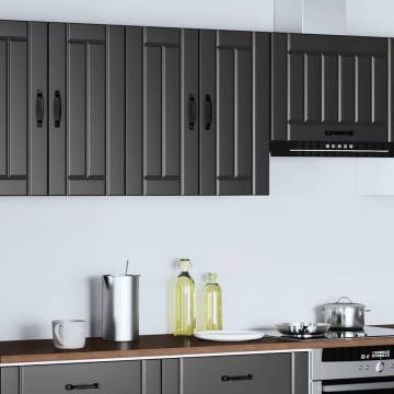 Lucca Black Kitchen Wall Cabinet | Durable Engineered Wood