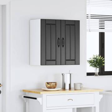 Lucca Black Kitchen Wall Cabinet | Durable Engineered Wood