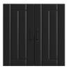 Lucca Black Kitchen Wall Cabinet | Durable Engineered Wood