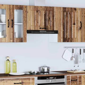 Lucca Old Wood Kitchen Wall Cabinet - Stylish Storage Solution