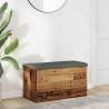  Storage Bench Old Wood 82x42x45 cm Engineered Wood Colour old wood Size 82 x 42 x 45 cm 