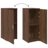 Brown Oak Storage Cabinet - Versatile & Compact | Hipomarket