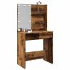  Dressing Table with LED Old Wood 74.5x40x141 cm Colour old wood Quantity in Package 1 