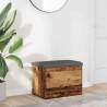  Storage Bench Old Wood 62x42x45 cm Engineered Wood Colour old wood Size 62 x 42 x 45 cm 