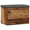 Storage Bench Old Wood 62x42 cm - Stylish & Functional