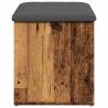 Storage Bench Old Wood 62x42 cm - Stylish & Functional