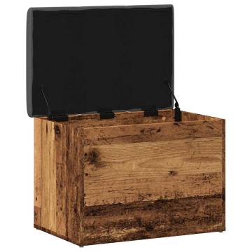 Storage Bench Old Wood 62x42 cm - Stylish & Functional