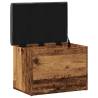 Storage Bench Old Wood 62x42 cm - Stylish & Functional