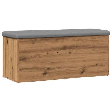 Artisan Oak Storage Bench - Stylish & Functional 102x42 cm