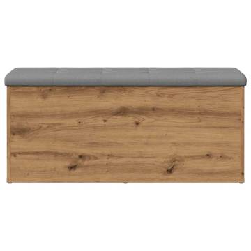 Artisan Oak Storage Bench - Stylish & Functional 102x42 cm