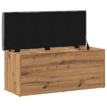 Artisan Oak Storage Bench - Stylish & Functional 102x42 cm