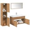  5 Piece Bathroom Furniture Set Artisan Oak Engineered Wood Colour artisan oak Size 90 x 38.5 x 46 cm Number of 1 Number of Pieces 