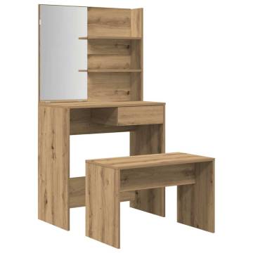 Artisan Oak Dressing Table Set - Stylish & Functional