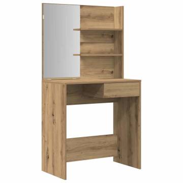 Artisan Oak Dressing Table Set - Stylish & Functional