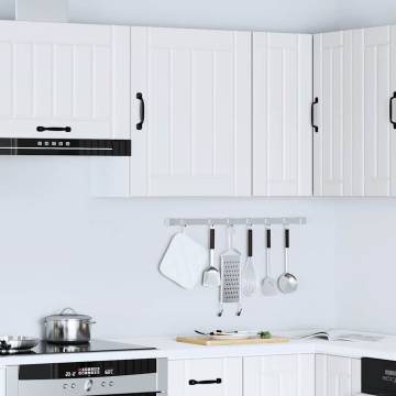 Lucca White Engineered Wood Kitchen Wall Cabinet - Hipo Market