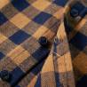 Kids' Plaid Shirt Cognac and Blue - High Quality & Affordable