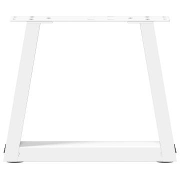 Stylish V-Shape Dining Table Legs - White Steel | HipoMarket