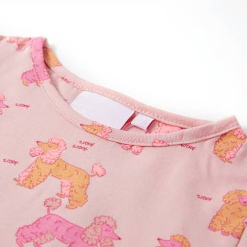 Light Pink Kids' Pyjamas - Short Sleeves, Size 116