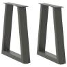  Dining Table Legs V-Shape 2 pcs Anthracite 28x(42-43.3) cm Steel Colour anthracite Size 28 x (42-43.3) cm Quantity in Package 2 Number of 1 