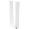 Dining Table Legs V-Shape - Stylish White Steel - 2 pcs