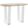 Dining Table Legs V-Shape - Stylish White Steel - 2 pcs