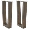  Dining Table Legs V-Shape 2 pcs Natural Steel 38x(42-43.3) cm Steel Colour natural Size 38 x (42-43.3) cm Quantity in Package 1 Number of 