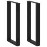  Coffee Table Legs U-Shaped 2 pcs Black 40x(90-91) cm Steel Colour black Size 40 x (90-91) cm Quantity in Package 2 Number of 1 