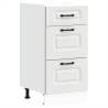 Kalmar White Engineered Wood Kitchen Base Cabinet