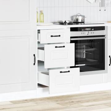 Kalmar White Engineered Wood Kitchen Base Cabinet