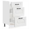 Kalmar White Engineered Wood Kitchen Base Cabinet