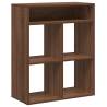 Stylish Brown Oak Book Cabinet - 66x31x80 cm | HipoMarket