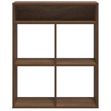 Stylish Brown Oak Book Cabinet - 66x31x80 cm | HipoMarket