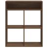 Stylish Brown Oak Book Cabinet - 66x31x80 cm | HipoMarket