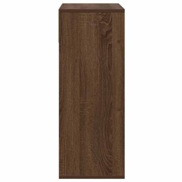 Stylish Brown Oak Book Cabinet - 66x31x80 cm | HipoMarket