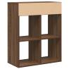 Stylish Brown Oak Book Cabinet - 66x31x80 cm | HipoMarket