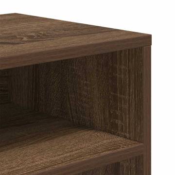 Stylish Brown Oak Book Cabinet - 66x31x80 cm | HipoMarket