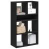 Stylish Black Book Cabinet 66x31x112 cm | Engineered Wood