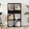 Stylish Black Book Cabinet 66x31x112 cm | Engineered Wood