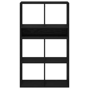 Stylish Black Book Cabinet 66x31x112 cm | Engineered Wood