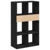 Stylish Black Book Cabinet 66x31x112 cm | Engineered Wood