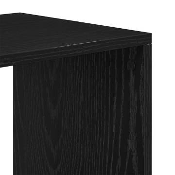 Stylish Black Book Cabinet 66x31x112 cm | Engineered Wood