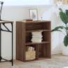 Stylish Brown Oak Book Cabinet - 60x30x71.5 cm