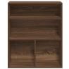 Stylish Brown Oak Book Cabinet - 60x30x71.5 cm