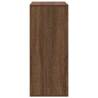 Stylish Brown Oak Book Cabinet - 60x30x71.5 cm