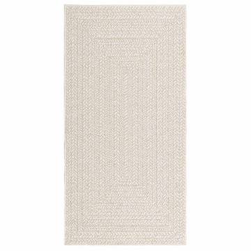 Rug ZIZUR Cream 80x150 cm - Stylish Jute Look for Indoors & Outdoors