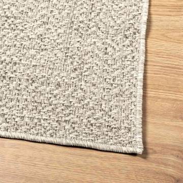 Rug ZIZUR Cream 80x150 cm - Stylish Jute Look for Indoors & Outdoors