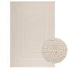  Rug ZIZUR Cream 140x200 cm Jute Look Indoor and Outdoor Colour cream Size 140 x 200 cm Pattern rectangular 