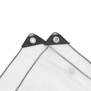 Clear Tarpaulin with Eyelets 1x5 m - Durable & Water-Resistant