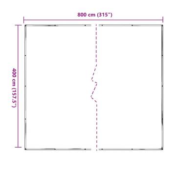 Clear Tarpaulin with Eyelets 4x8 m - Durable & Water-Resistant